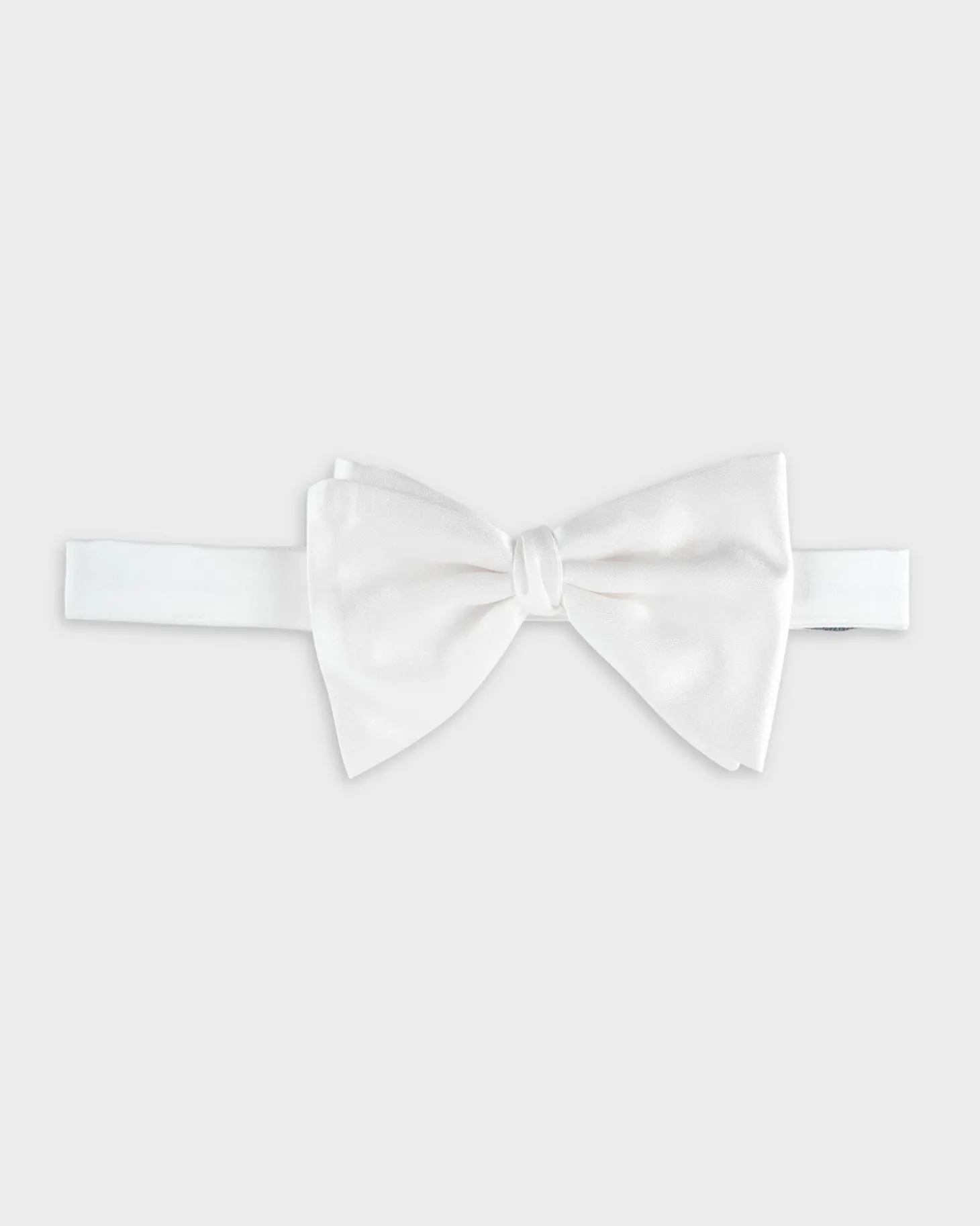 White Silk Bow Tie