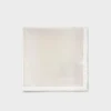 White Silk Pocket Square