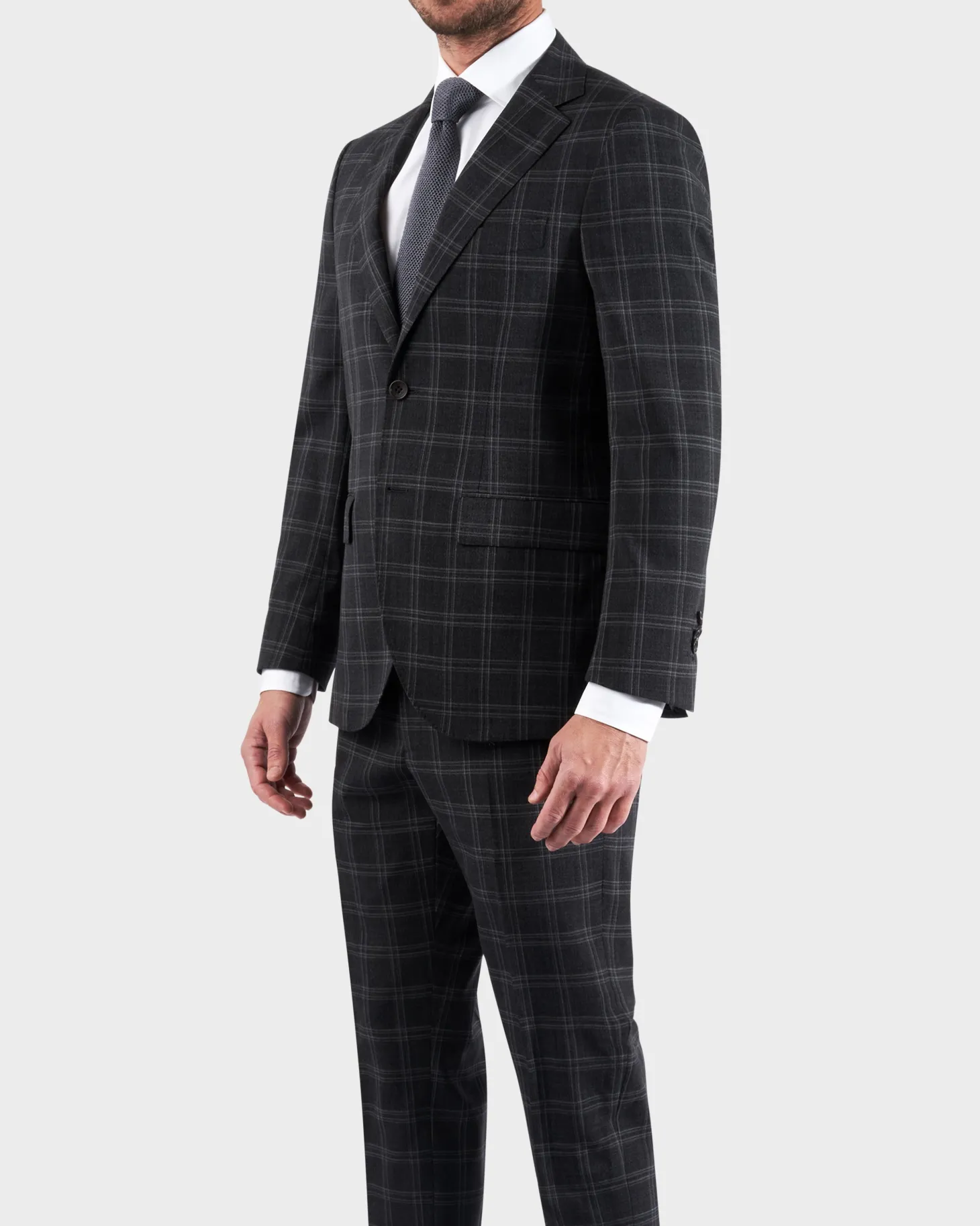 Window Pane Check Super 150 Wool Suit