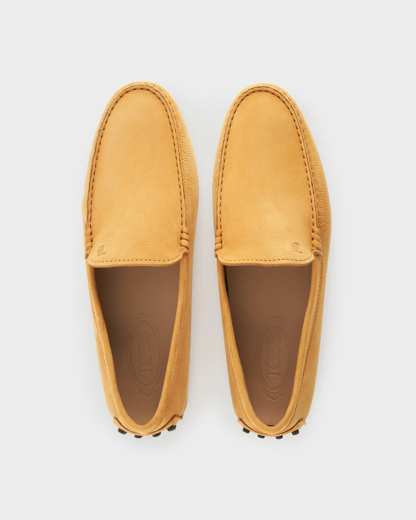 Yellow Nubuck Driving Shoes
